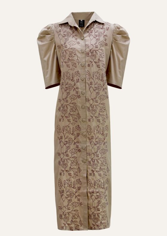 Camisero Meghan Bordado Beige
